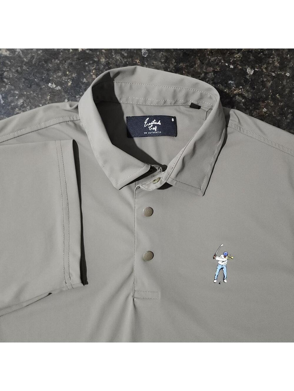 Eastside Golf Snap Placket Golf Polo Shirt Stretch Performance Mens Small